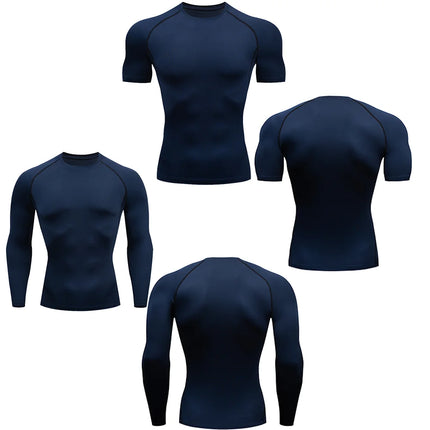 Men's T-Shirt Running Sport T Shirt Men Compression Top Tee Fitness Quick Dry Tight Training Gym Sport Running Shirts Men Jersey