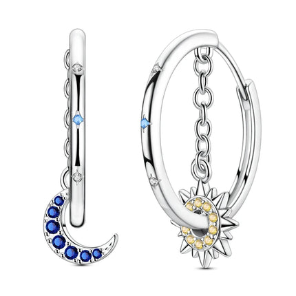 2025 New 925 Sterling Silver Earrings Simple Bow Strawberry Butterfly Hoop Stud Earrings for Wedding Party Women Jewelry Girls