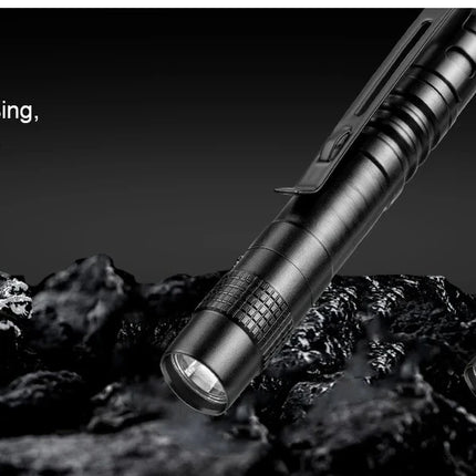 Portable Mini LED Pen Flashlight Waterproof Pocket Torch Handheld Light for Outdoor Camping Hiking Car Repair Emergency Home Use