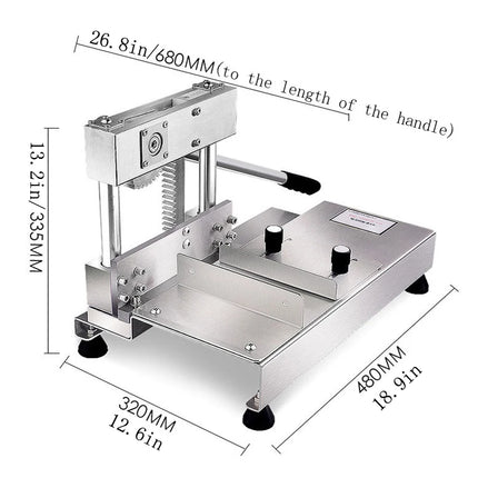 BABEJING Desktop Manual Meat Cutter for Frozen Meat & Small Bone Saw Household Kitchen Tool for Efficient Food Preparation