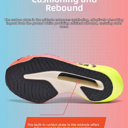 New Cushioning Running Shoes For Men Suitable Heavy Runners Lace Up Sports Women Non-slip Outdoor Athletic Male Sneakers