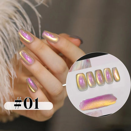 1-6PCS Popular Winter Internet Celebrity Hot-selling Northern Lights Cat Eye Magnet Gel Nail Polish Nail Art Nail Supplies