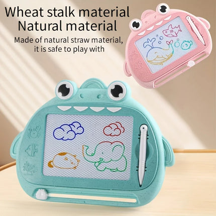 Mini Dinosaur Magnetic Drawing Board for Children, Baby Coloring Doodle Board, Erasable and Writable Early Educational Drawing T