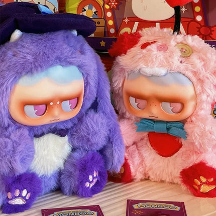 Monboo The Monster Paradise Series Plush Blind Box Vinyl Face Cute Action Figure Decoration Birthday Collectible Model Doll Gift