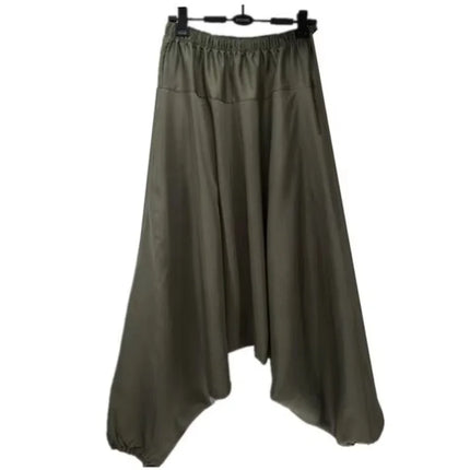 14 colors Plus size men's loose casual cotton cross pants, M-5XL Aladdin Lantern Wide Leg Trousers hip hop dancing Harem Pants