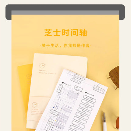 Kinbor Weekly Planner Notebook UnDated Agenda Schedule Daily Monthly Journal Book Portable Record Diary Plan Notepad Stationery