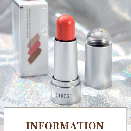 QIBEST Highlighting&Bronzer Stick Face Brightening Blusher Rouge Concealer Pen Long Lasting Highlight Contouring Blush Makeup