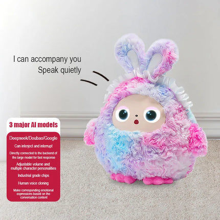 AI plush toy LED eye smart voice, good interactive companion, rechargeable electronic pet + Tuya APP to start happiness