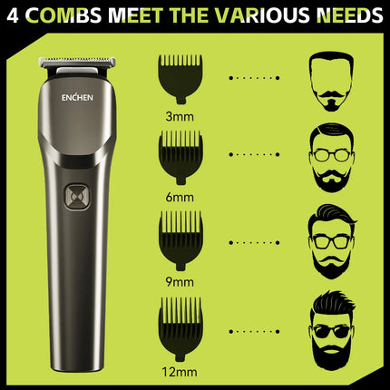 ENCHEN Beardo 2 Trimmer Electric Hair Clipper Hair Cutting Machine For Men Type-C Rechargeable Grooming Tools