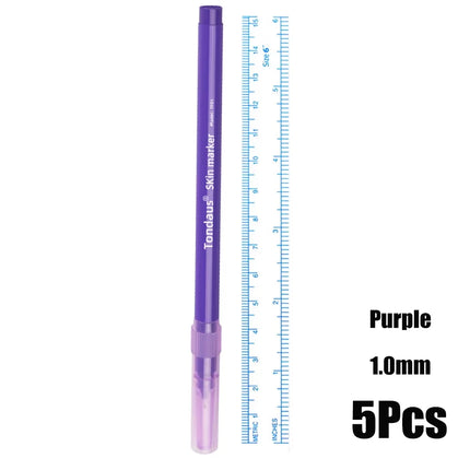 2/6Pcs Skin Marker Pen Tattoo Pens Professional Eyelash Extension Set For Lip Tattoo Eyebrow Piercing Scribe Surgical Skin Tool