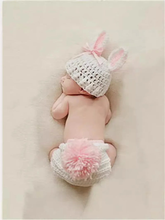 0-3M Newborn Baby Photography Clothing Girls Shooting Clothes Rabbit Baby Photography Props Newborn Photography Accessories