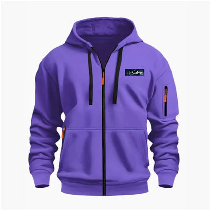 Men's Sweatshirts with Zipper Pockets Thin Solid Color Half Tracksuit Casual Outdoor Hooded Tracksuit Long Sleeves Jacket Coats