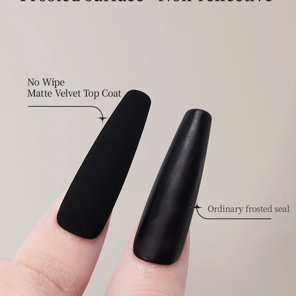 RSNAIL 10g Velvet Matte Top Coat Gel Nail Polish UV Gel Soak Off Semi-Permanent Varnish Clear Matte Top Coat Nail Art Lacquer