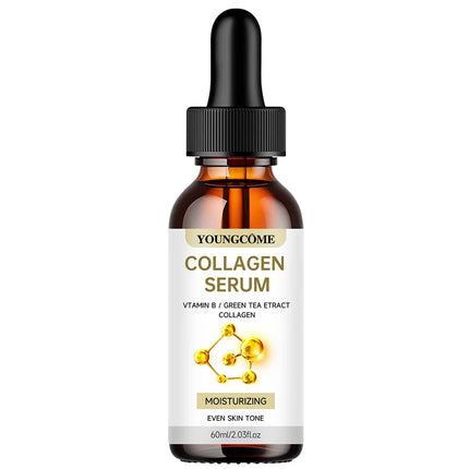 YOUNGCOME Collagen Serum with Vitamin B & Green Tea Extract - Hydrating Face Serum for Moisturizing & Even Skin Tone