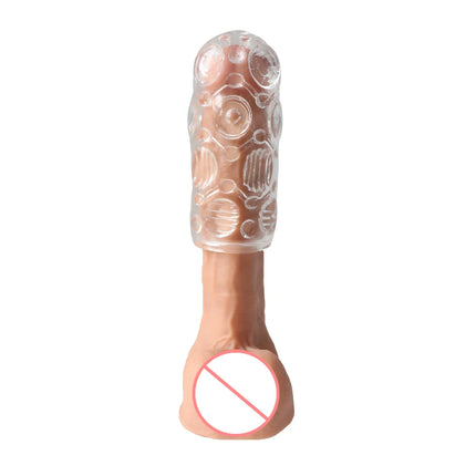 Masturbation for Men Penis Pleasent Aircraft Cup Device Soft Transparent Pocket Vaginal Sleeve Training 18 Adult Erotic Sex Toys