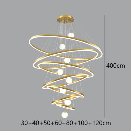 Modern home decor led lights pendant light lamps forstaircase Chandeliers for living room hanging light indoor lighting