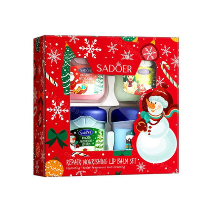 Christmas Gift Set Hand Cream and Lip Balm Set Ultra Wrinkles Nourishing Moisturizing Nonsticky Gentle Skincare for All Skin Use