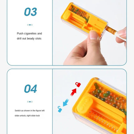 Cigarette Holder Smoking Explosion Beads Pusher Pop-up Smoke Push Ball Box DIY Ice Bead Popping Capsule Cigarette Accessories
