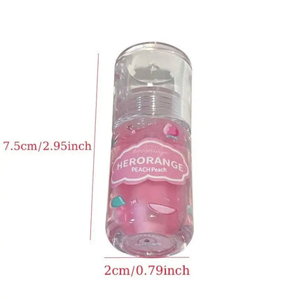 1/3Pcs HERORANGE Fruit Flavored Lip Oil Moisturizing Hydrating Lip Balm Primer Lip Care Cosmetic