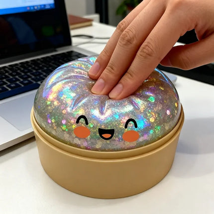 Glitter Dumpling Squishy Pinch Slow Rebound Soft Decompress Mystery Pressure Ball Things For Room Home Decor Children Adult Gift