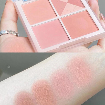 New DIKALU Honey Story Four Color Blush Powder Delicate Natural Lift Color Low Saturation Pseudo-vegetarian Blush INS