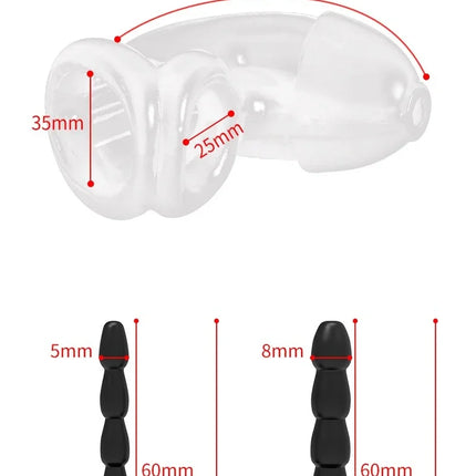 Electro Stimulator Male Chastity Cage Silicone Urethra Sounding Sex Toys for Men Mastubators Penis Plug Dilatoren Adult Products