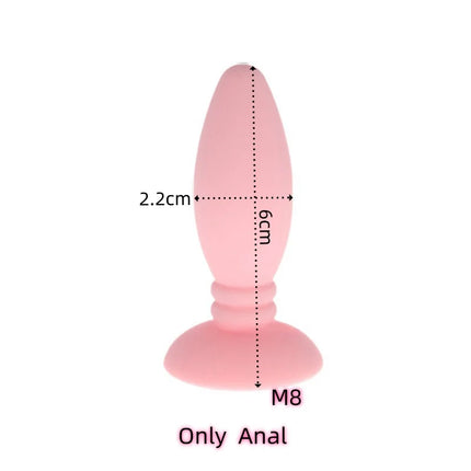 Small Silicone Butt Plug Dildo Vaginal Plug with Detachable Fake Soft Fox Rabbit Tail for Couple Anal Bead Dilator Sex Toys