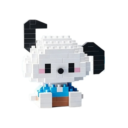 Sanrio Hello Kitty Kuromi My Melody Cinnamoroll Building Blocks Cartoon Figures Bricks Children's Assembly Toys Model Gift