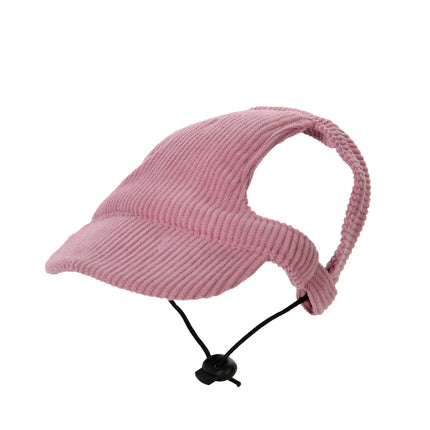 Large Dog Sunscreen Hat Pet Baseball Cap Outdoor Sports Cap with Ear Holes Adjustable Puppy Sun Protection Hats for Small Dogs