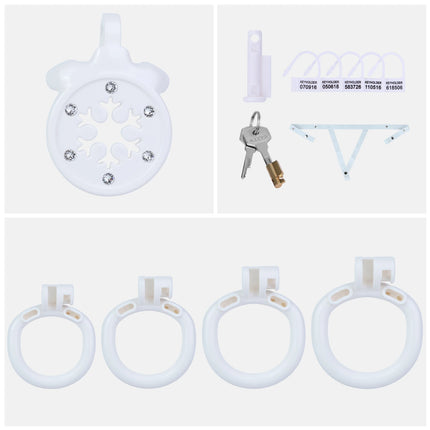 ANOSX Resin Penis Cages Crystal Inlaid Male Chastity Cage Multi-colors Cock Cages With Chastity Belt Imitation Clitoris Sex Toys
