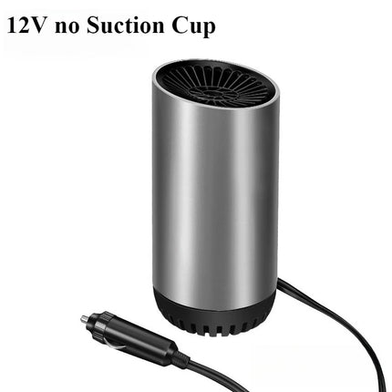 Eary Suction Cup Car Heater Portable 12V/24V 150W Windshield Defrost Defogger for Vehicle 2 in 1 Heating & Cooling 360 Defroster