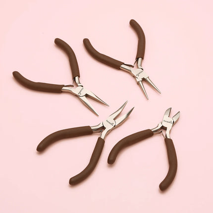 Mini Precision Pliers for Jewelry Making & Watch Repair - Ultra Fine Tip Craft Pliers with Spring Handle Ideal for Detailed DIY