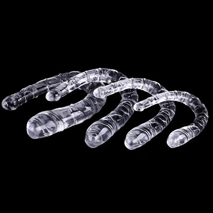 Extra Long Soft Double Head Dildo Toy For Adult Flexible Jelly Vagina Anal Women Gay Lesbian Double Ended Dong Artificial Penis