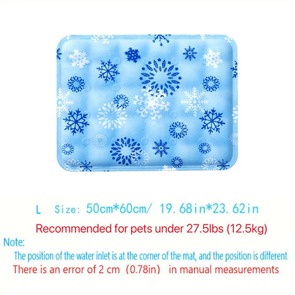 Cute Floor Mat Cool Pet Cooling Mat Self Added Water Dog Cold Bed Mat Portable Durable Pet Ice Cushion For Small Large Dogs
