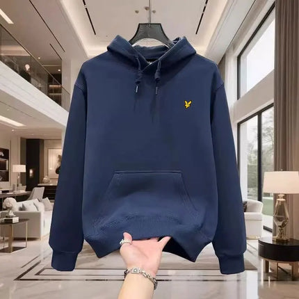 LYLE Cotton Sports Hoodie High quality Autumn Winter 2025 Eagle Logo Embroidery Daily Leisure Brand Sweatshirt for Men And Women
