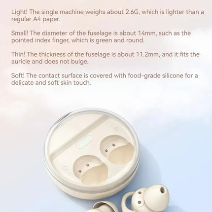 New Q26 Sleep Headphones Mini Small Wireless Bluetooth Earphones Noise Reduction Headset In-Ear Invisible Sleeping Earbuds Gifts