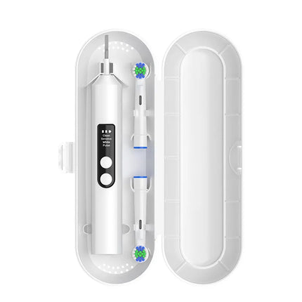Round head electric toothbrush rotating visual electric toothbrush display automatic rechargeable adult couple men and women gif
