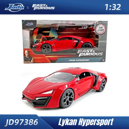 Jada Toys 1:32 Fast&Furious Alloy Car,Mitsubishi Lancer TOYATO Super Nissan Skyline GTR Jetta RX-7 Collection Gift Toys for Kids
