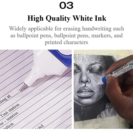 PENTEL Correction Fluid ZL31/33/62/72 Correction Pen Fine Point Quick Drying Fast Clean and Easy To Use School Supplies