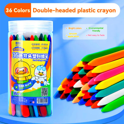 12/24/36Colors Kawaii Triangle Crayons Washable Non-Toxic Oil Pastels Kids Art Supplies Drawing Painting Set Toddler Gift
