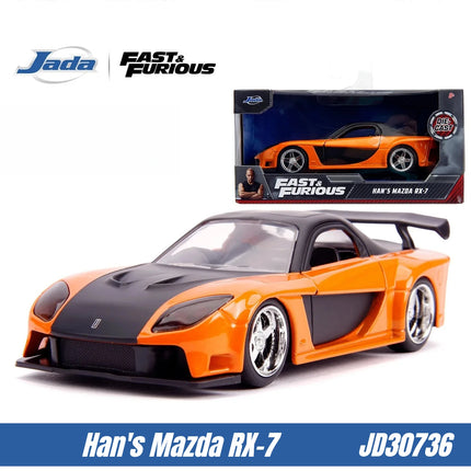 Jada Toys 1:32 Fast&Furious Alloy Car,Mitsubishi Lancer TOYATO Super Nissan Skyline GTR Jetta RX-7 Collection Gift Toys for Kids