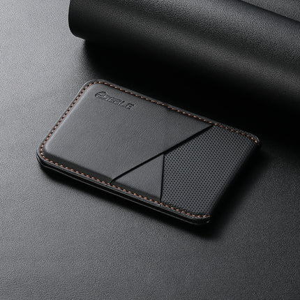 Luxury Business Leather Wallet Card Holder Bag For iPhone & Samsung Galaxy MagSafe Accessories With Slim Geometric Design Gift