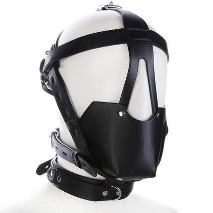 BDSM Harness Facial Mask Sex Toy Couple Adult SM Slave Erotic Games Fetish Toy SM Mouth Gag Restraint Bondage 18+ Sex Products