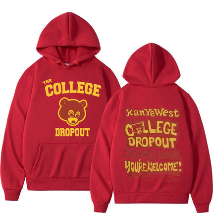 Kanye West College Dropout Hoodie Music Album Double-sided P
