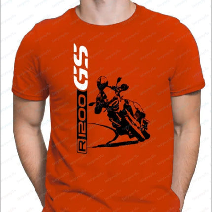 For 1200 GS Fans T-SHIRT Motorrad Motorcycles Shirt R1200GS Graphic T Shirts Motorcycle Enthusiast cotton Short-sleeve tee tops