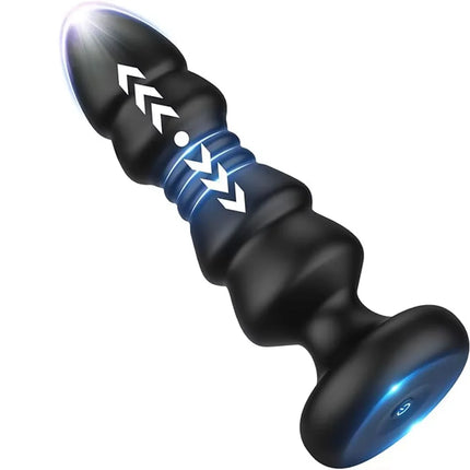 Thrusting Anal Plug Vibrator Butt Plug Male Prostate Massager Telescopic G Spot Vibrator Stimulator Sex Toys for Women Men 18+