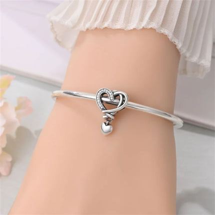 Original 925 Sterling Silver Charms Beads Cute Mushroom Unicorn Love Wings Pearl Charm for Bracelet Pendant Woman Girl Jewelry
