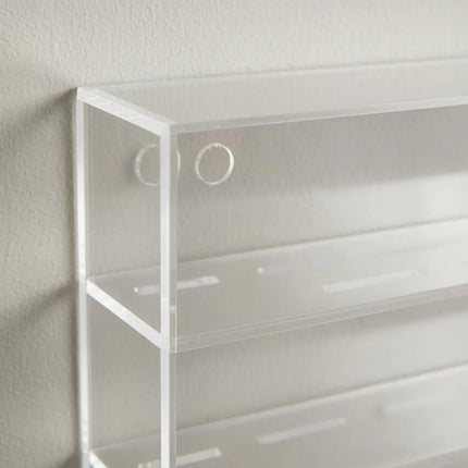 Acrylic Commemorative Coin Display Case Dustproof Wall Mount Coin Display Cabinet Holds 45 Coins for Collectors