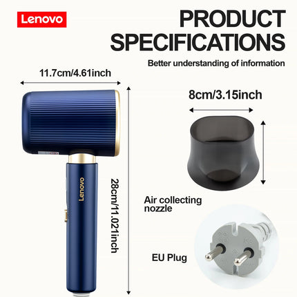 Lenovo C4 high-speed hair dryer, constant temperature, overheat protection, negative ion hair care, professional dry hair, 220V