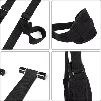 Over The Door Sex Swing Adjustable Shoulder Straps with Seat Hanging BDSM Bedroom Swing Split Leg Straps Sex Toys for Couples